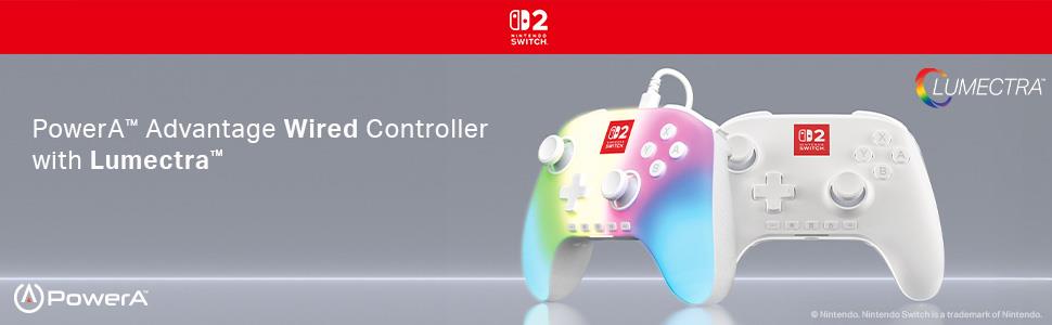 PowerA Advanced Wired Controller for Nintendo Switch 2 (Lumectra)